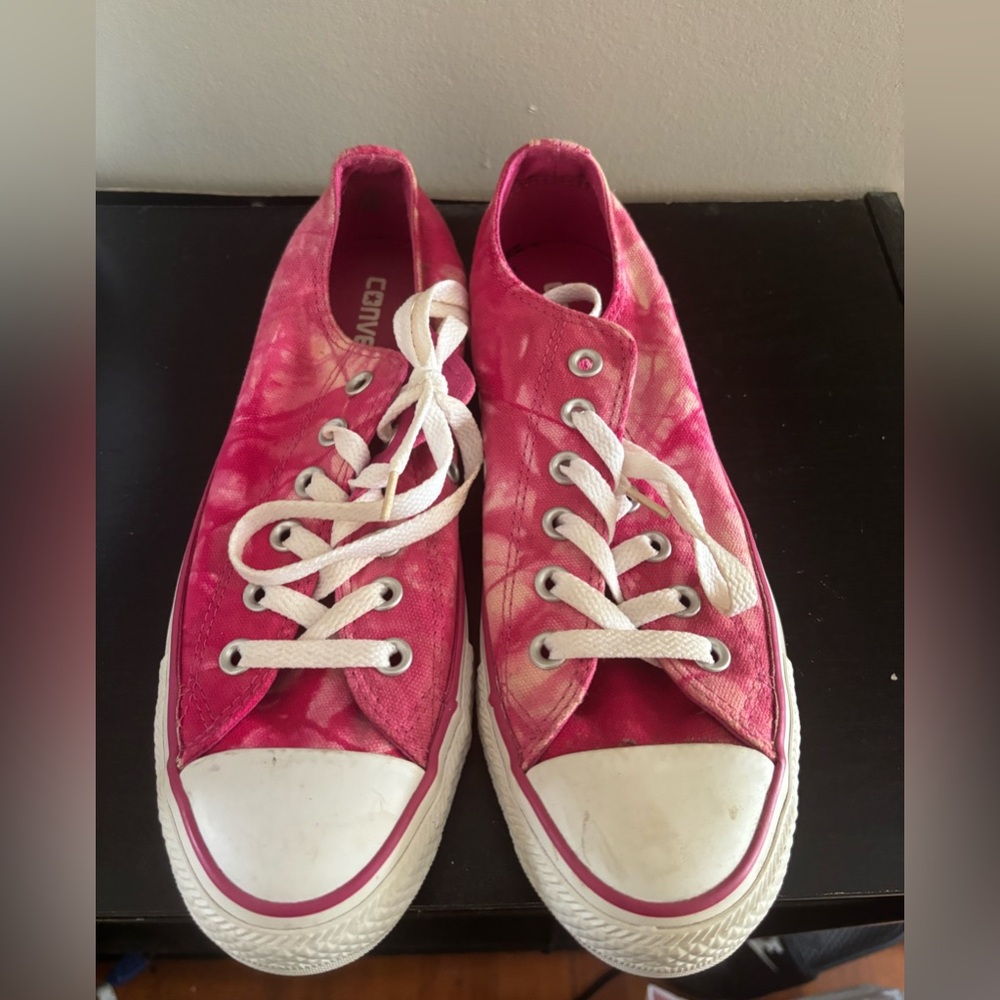 Converse Women's Tie-Dye Pink Sneakers